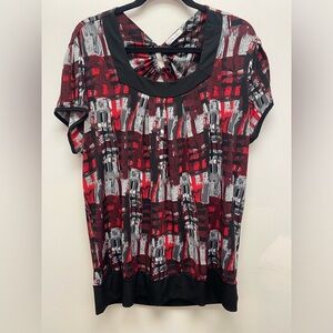 4 for $25 ❤️ Ricki’s Printed Twist-Back Blouse ❤️ - XXL